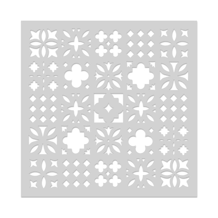 SA275 Decorative Tile Pattern Stencil - Hero Arts