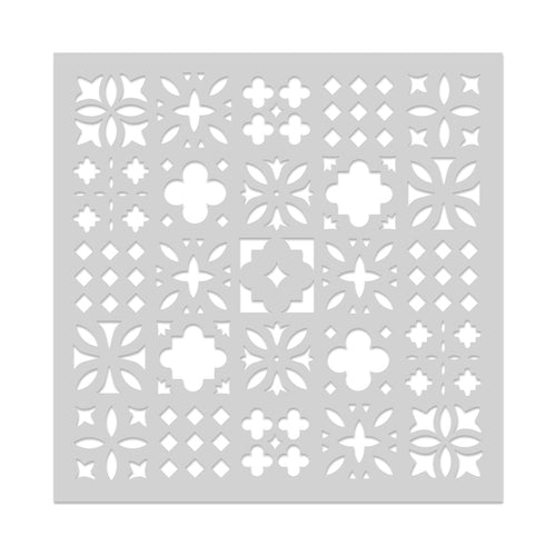 SA275 Decorative Tile Pattern Stencil - Hero Arts