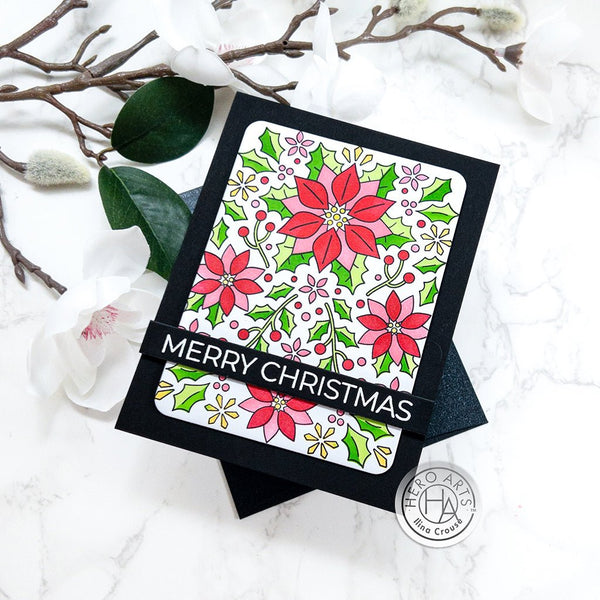 Color Layering Poinsettia Pattern Stencils