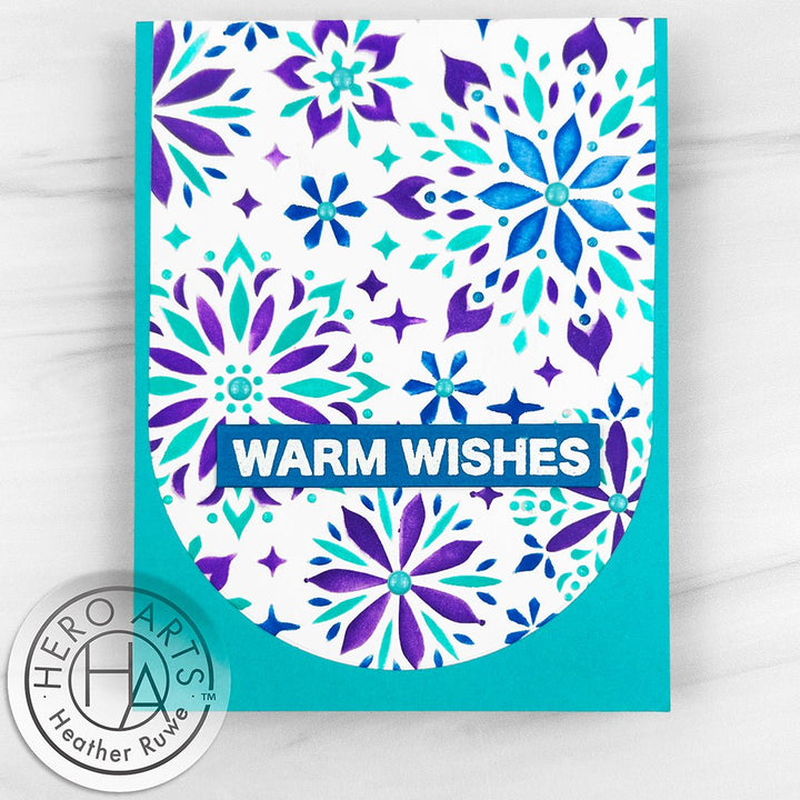 SA285 Color Layering Snowflake Stencils - Hero Arts