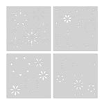 SA285 Color Layering Snowflake Stencils - Hero Arts