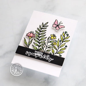 With Sympathy Stamp & Cut