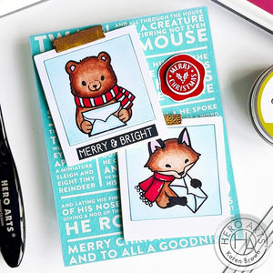 Winter Mail Critters Stamp & Cut