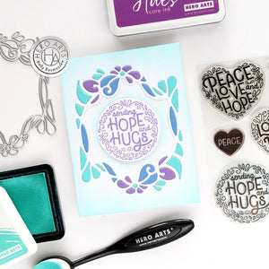 Peace & Love Stamp & Cut