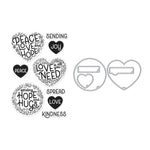 SB400 Peace & Love Bundle (C) - Hero Arts