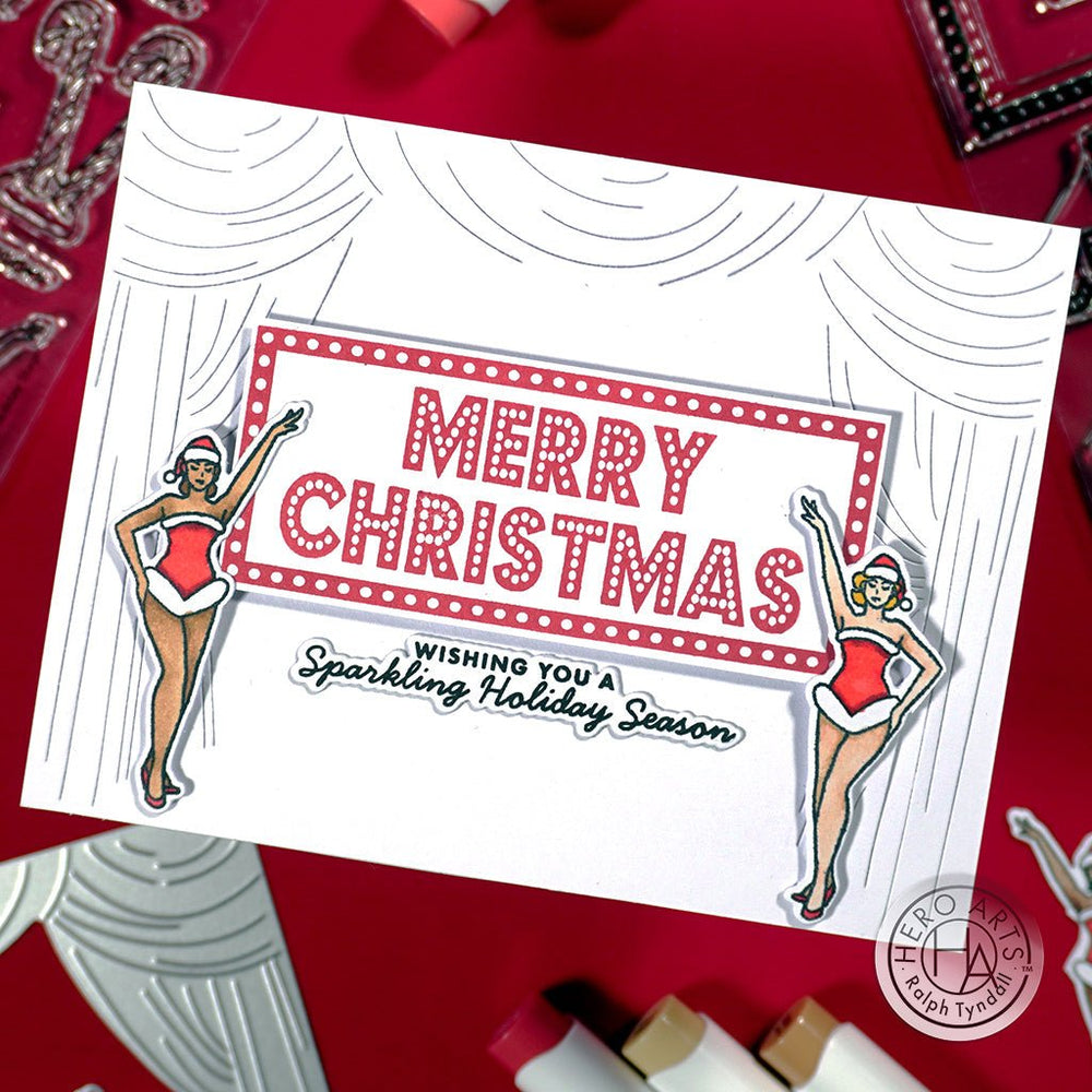 Holiday Marquee Messages Stamp & Cut by Ralph Tyndall