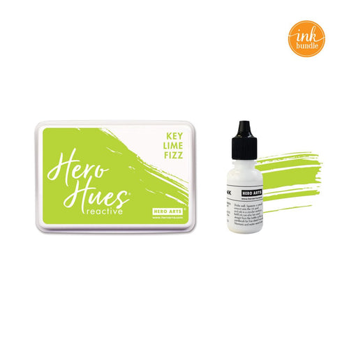 SB424 Key Lime Fizz Reactive Ink Pad + Inker Bundle - Hero Arts