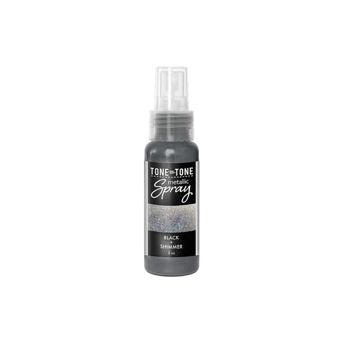 WM205 Black + Shimmer Tone - on - Tone Metallic Spray - Hero Arts