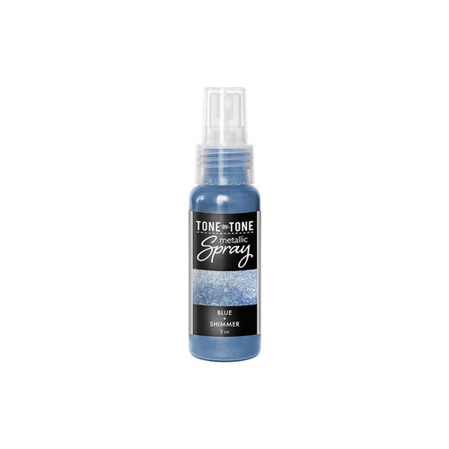 WM208 Blue + Shimmer Tone - on - Tone Metallic Spray - Hero Arts