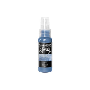 Blue + Shimmer Tone-on-Tone Metallic Spray