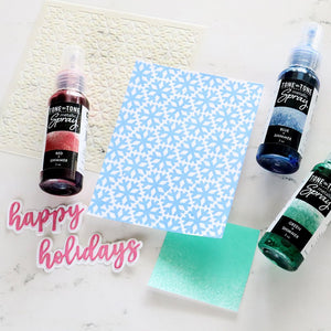 Blue + Shimmer Tone-on-Tone Metallic Spray