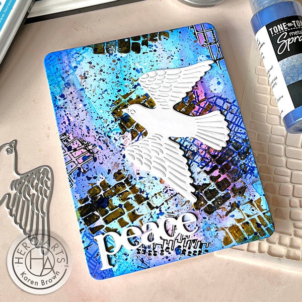Blue + Shimmer Tone-on-Tone Metallic Spray