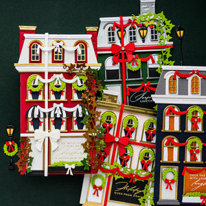 Wrapped Up City Holiday Etched Dies by Yana Smakula