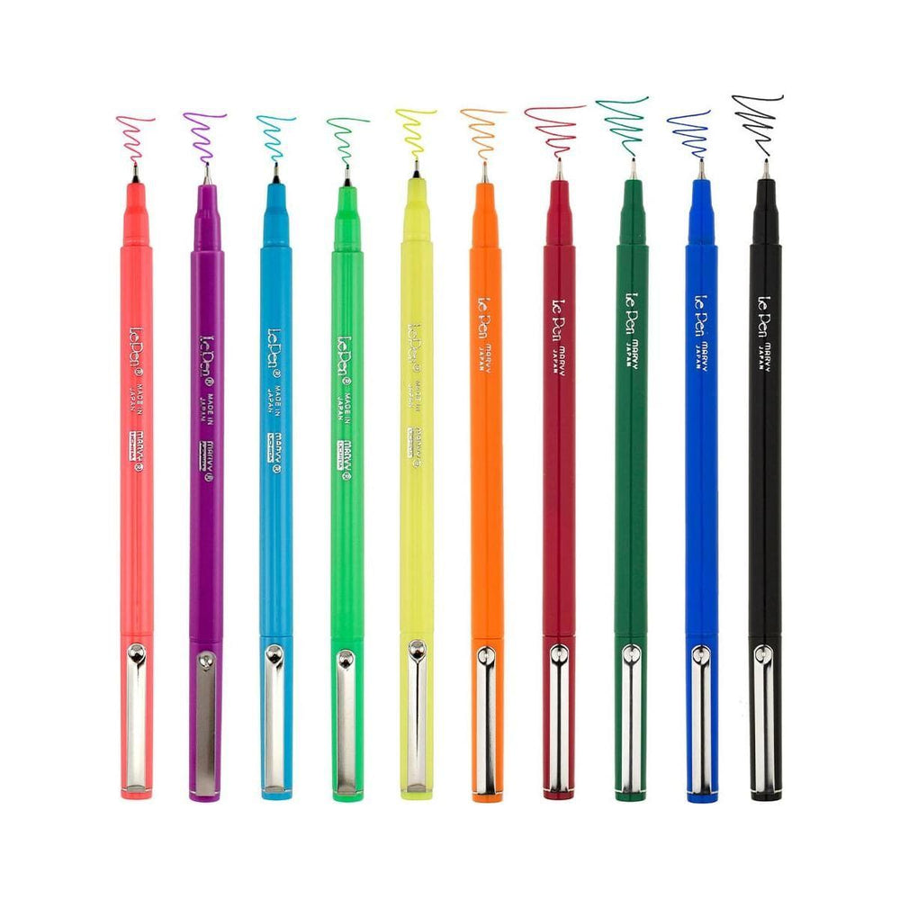 Uchida Le Pen Neon 10 Piece Set
