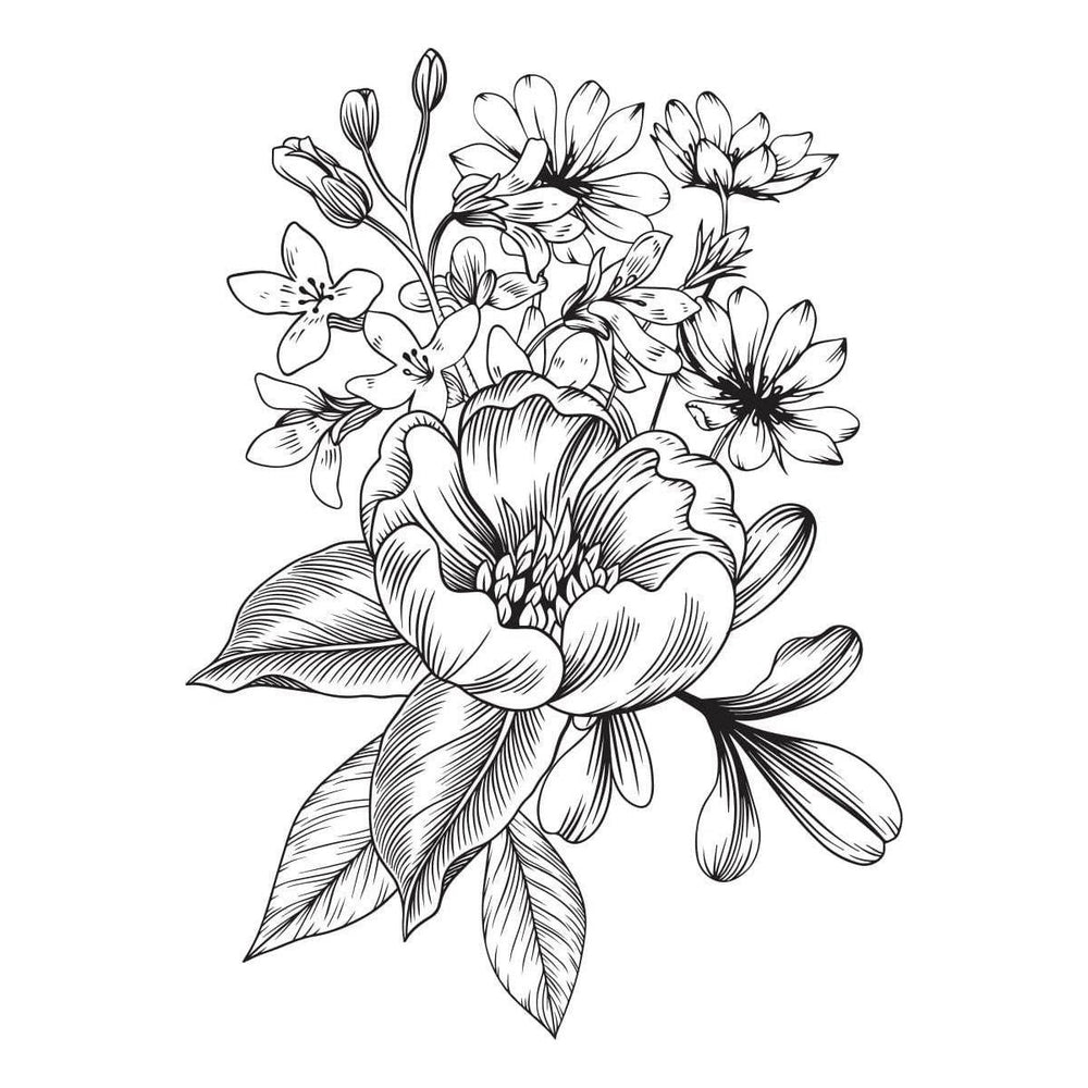 Pressed Bouquet Press Plate