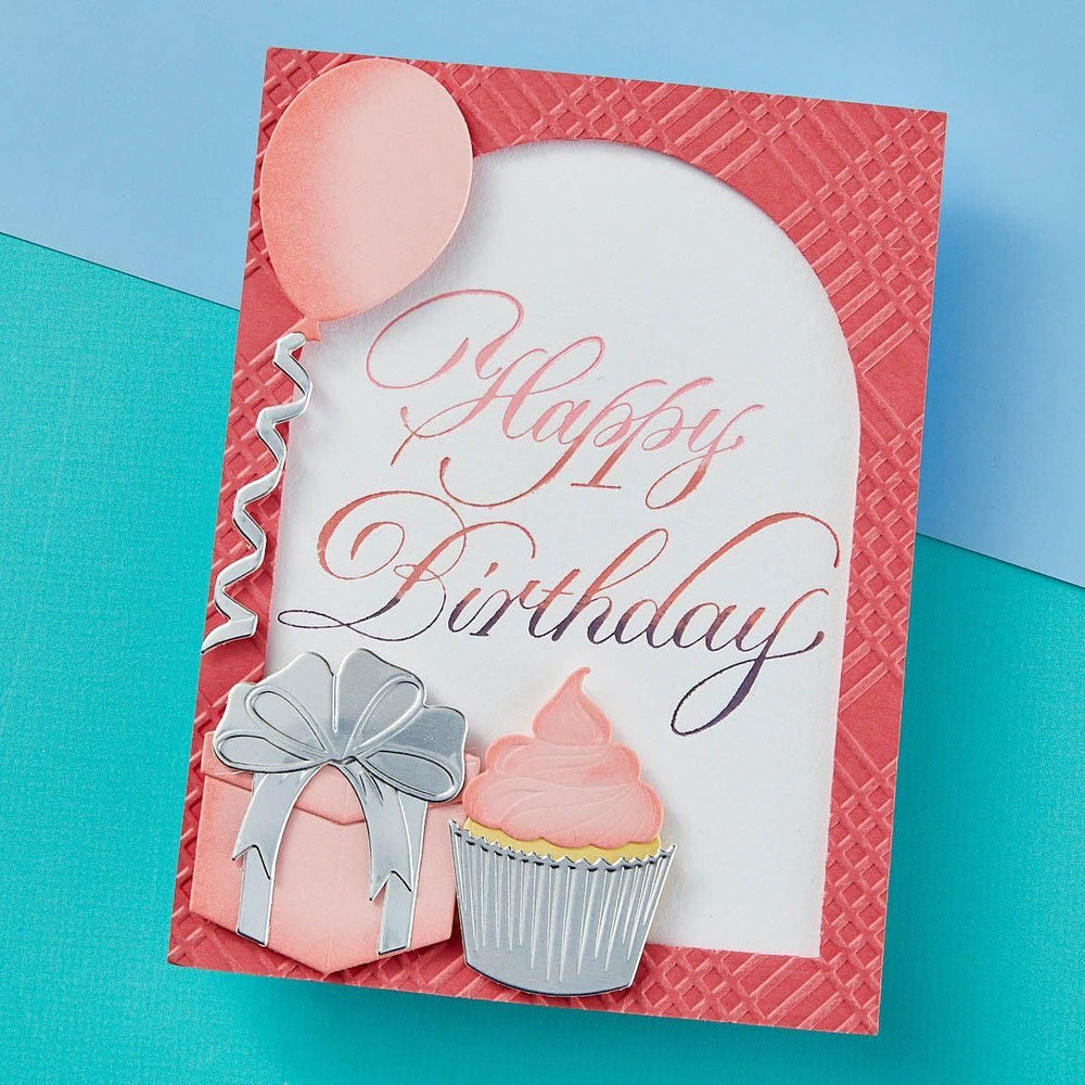 Copperplate Happy Birthday Press + Foil Plate by Paul Antonio