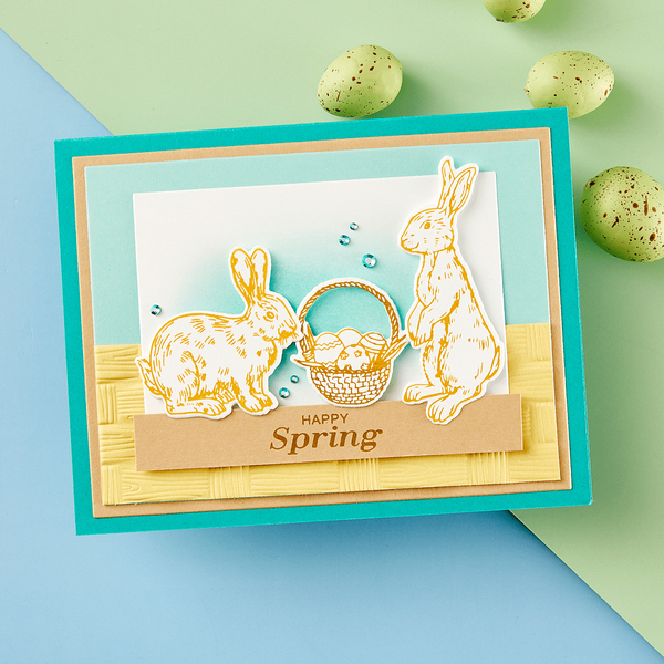 Spring Bunnies Press Plate & Die Set from the Spring Sampler Collection by Simon Hurley