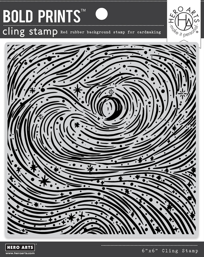 Hero Arts - Cling Rubber Stamp - Book Stacks Bold Prints