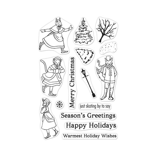 CM578 Victorian Ice Skaters