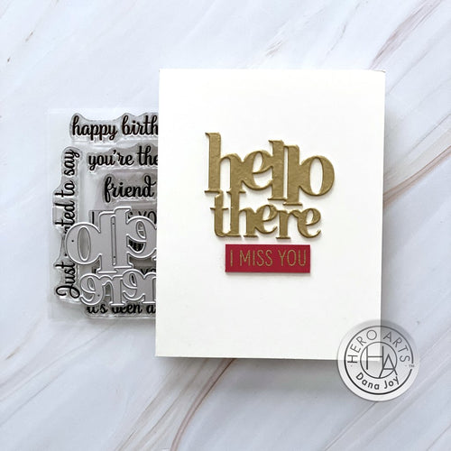 DC284 Hello There Stamp & Cut
