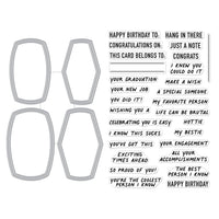 DC308 HA + RT Composition Notebook Messages Stamp & Cut XL
