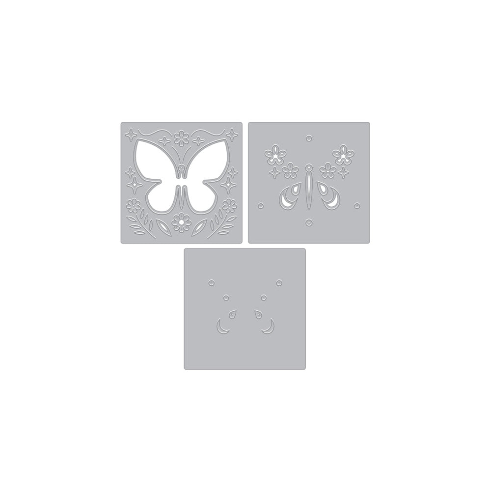 Hero Arts D6381 Wood Stamps, Side View Butterfly
