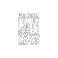 DI342 Luggage Tag Alphabet Frame Cuts (G)