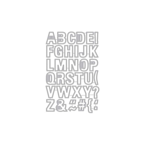 DI342 Luggage Tag Alphabet Frame Cuts (G)