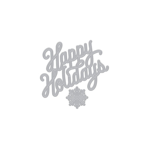DI668 Holidays Message Fancy Die (D)