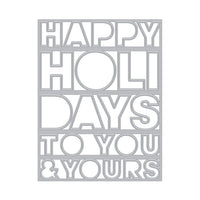 DI916 Happy Holidays Cover Plate (F)