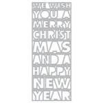 DI918 Slimline Christmas and New Year Cover Plate (H)