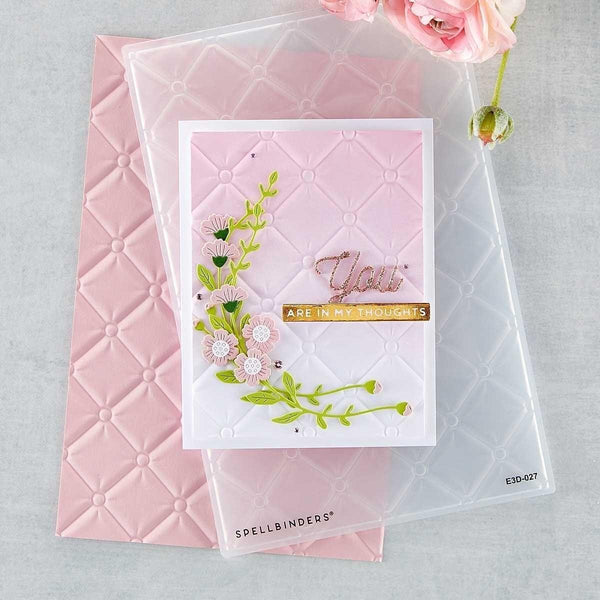 Tufted 3D Embossing Folder (E3D-027) project example. 