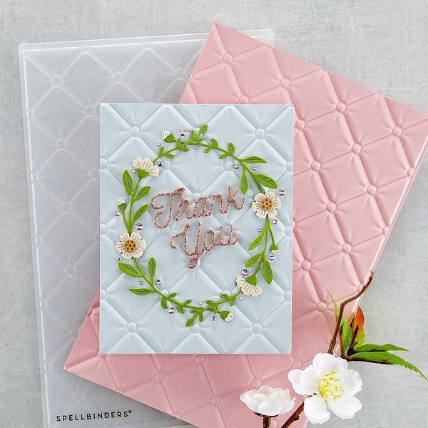 Tufted 3D Embossing Folder (E3D-027) project example. 