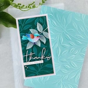 Leafy 3D Embossing Folder (E3D-030) lifestyle image.