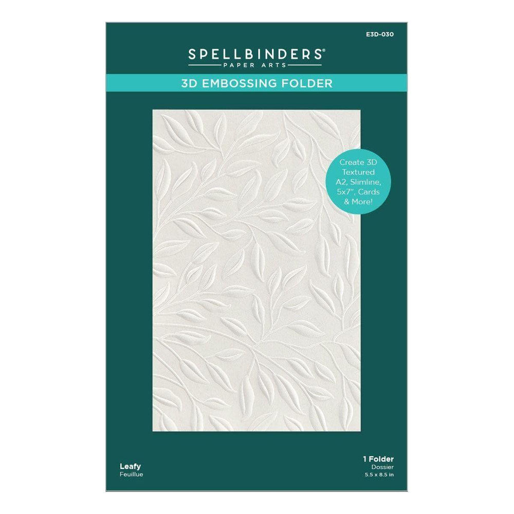 Leafy 3D Embossing Folder (E3D-030) packaging. 
 