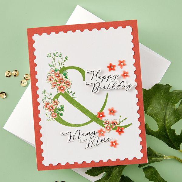 Floral & and Sentiment Press Plate