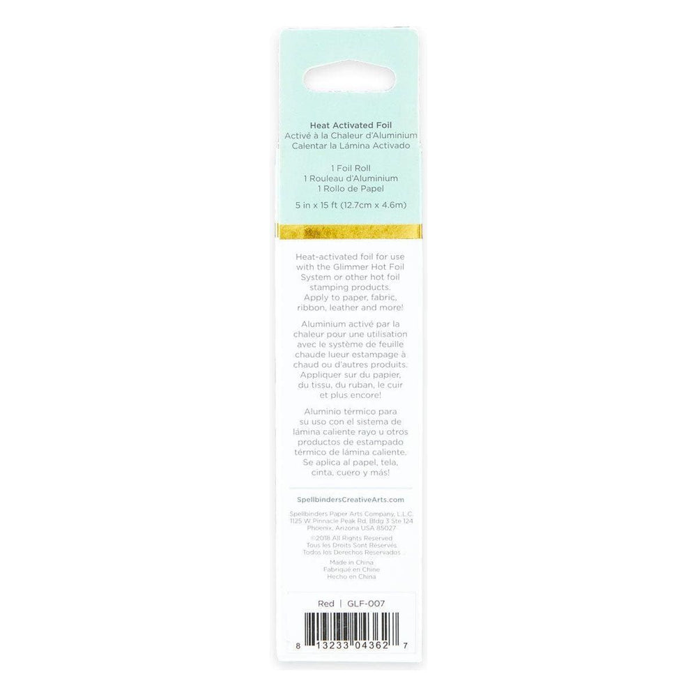 Glimmer Hot Foil Roll - Red