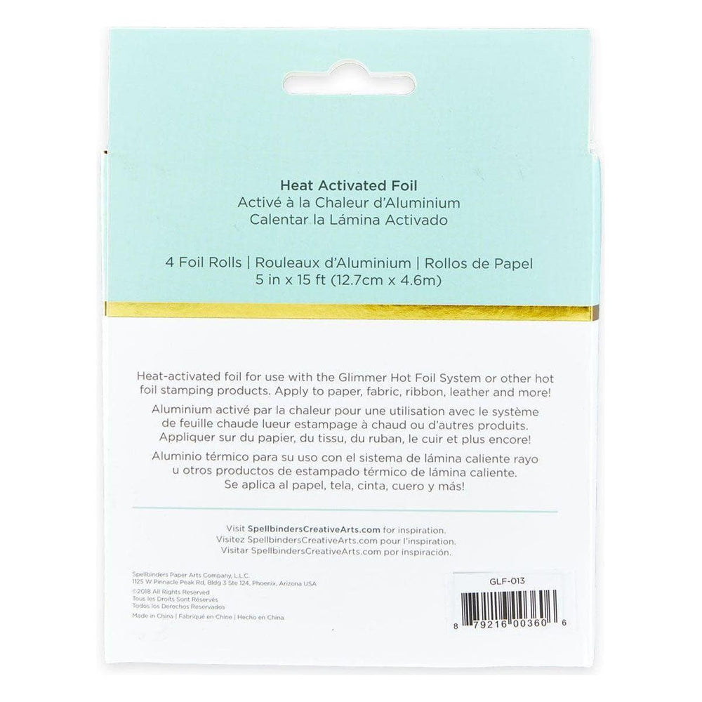 Glimmer Hot Foil  4 Rolls - Holiday Variety Pack