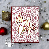 HC101 Merry Christmas Foil & Cut