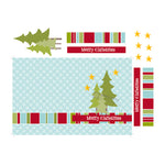 HD106 Christmas Trees and Stars Card Printable