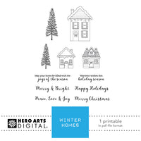 HD141 Winter Homes Printable