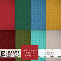 HD146 Christmas Icons Digital Papers