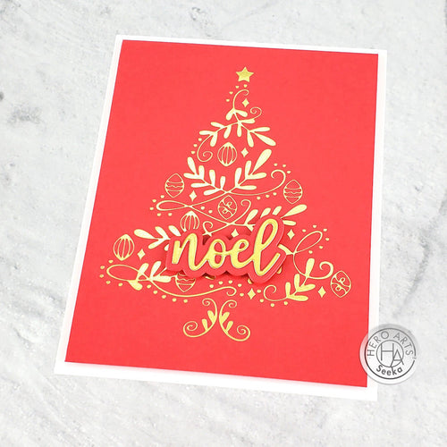 Foil Noel Christmas Cards