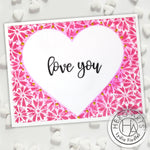 CG901 Heart-Shaped Daisies Bold Prints