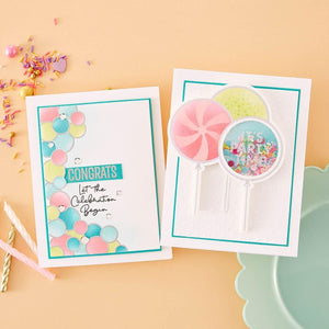 Party Balloons Bouquet Glimmer Hot Foil Plate & Die Set from the Its My Party Collection by Carissa Wiley