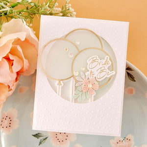 Party Balloons Bouquet Glimmer Hot Foil Plate & Die Set from the Its My Party Collection by Carissa Wiley