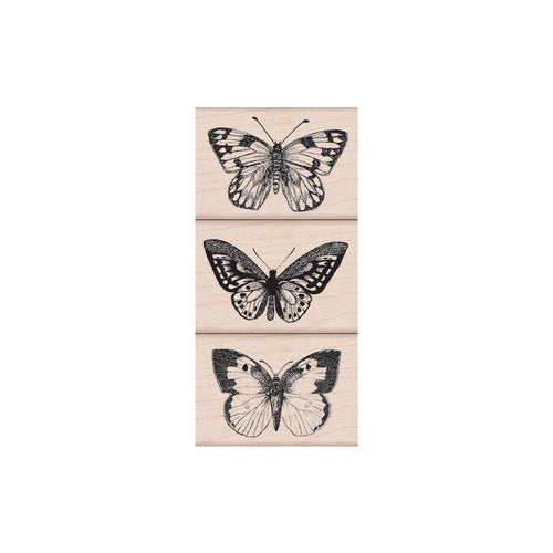 LP215 Three Artistic Butterflies