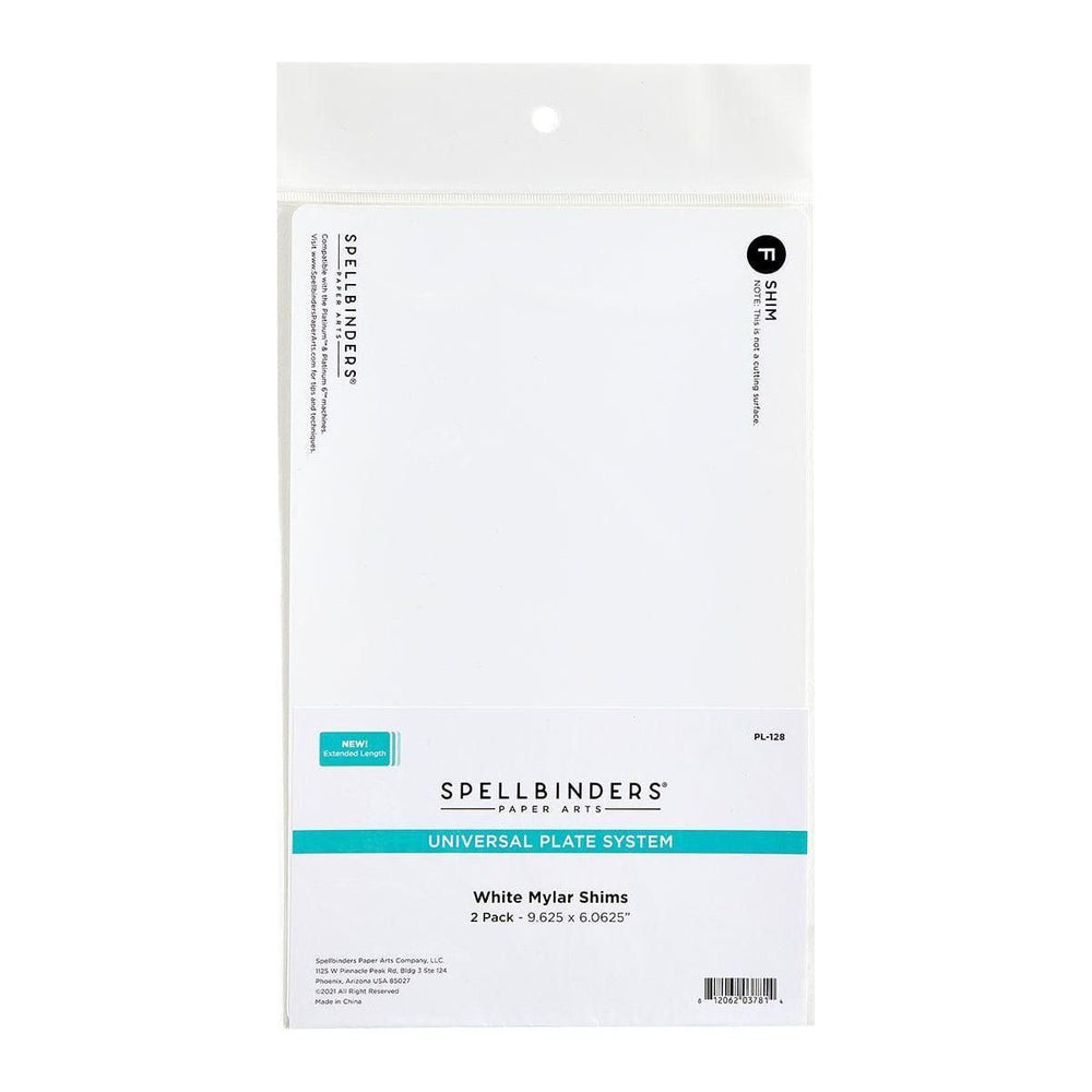 Mylar Shim (F) White 2-Pack - 6"