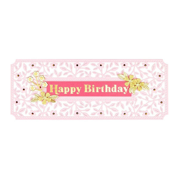 Mini Blooms and Sprigs Etched Dies from the Slimline Collection (S2-314) Product Image