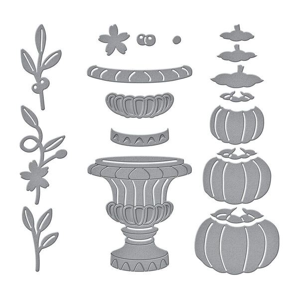 Open House Pumpkin Topiary Etched Dies from the Fall Traditions Collection (S3-423) Colorization